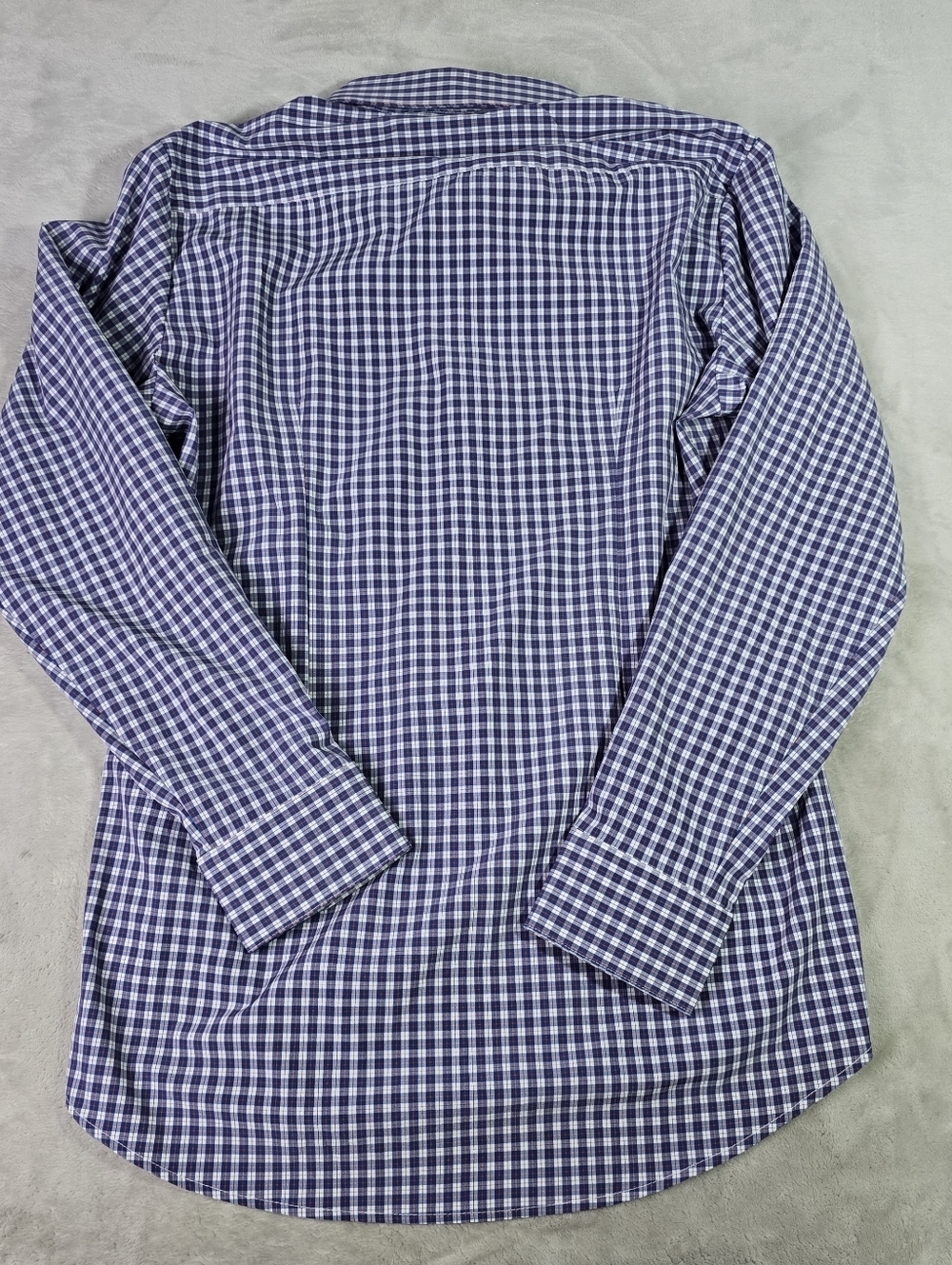Lot Of 2 Mizzen Main Leward Meduim Trim Fit Long Sleeve Button Up Check - Picture 4 of 12